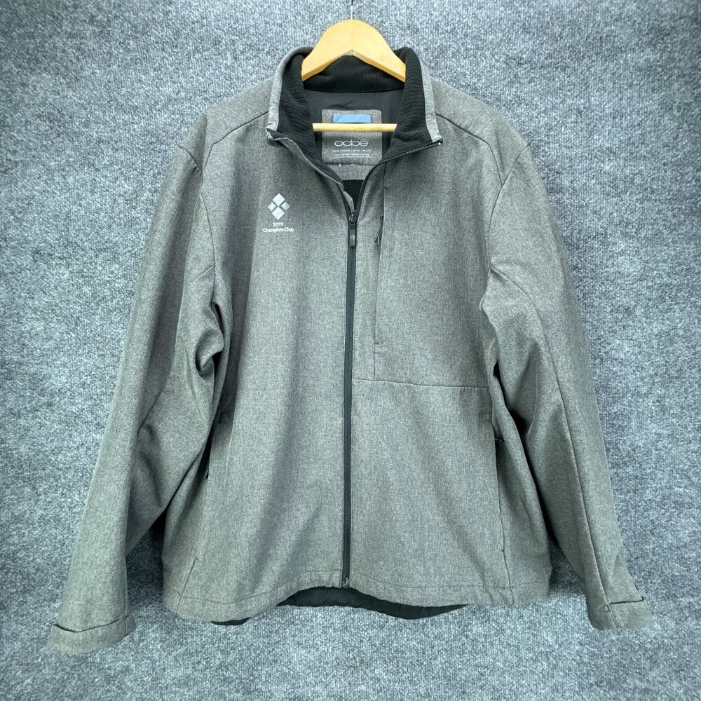 OOBE Softshell Jacket Mens XL Gray Full Zip Fleece Lined‎ 2019 Champions Club